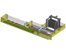 Separation scheme of thick plate laser
